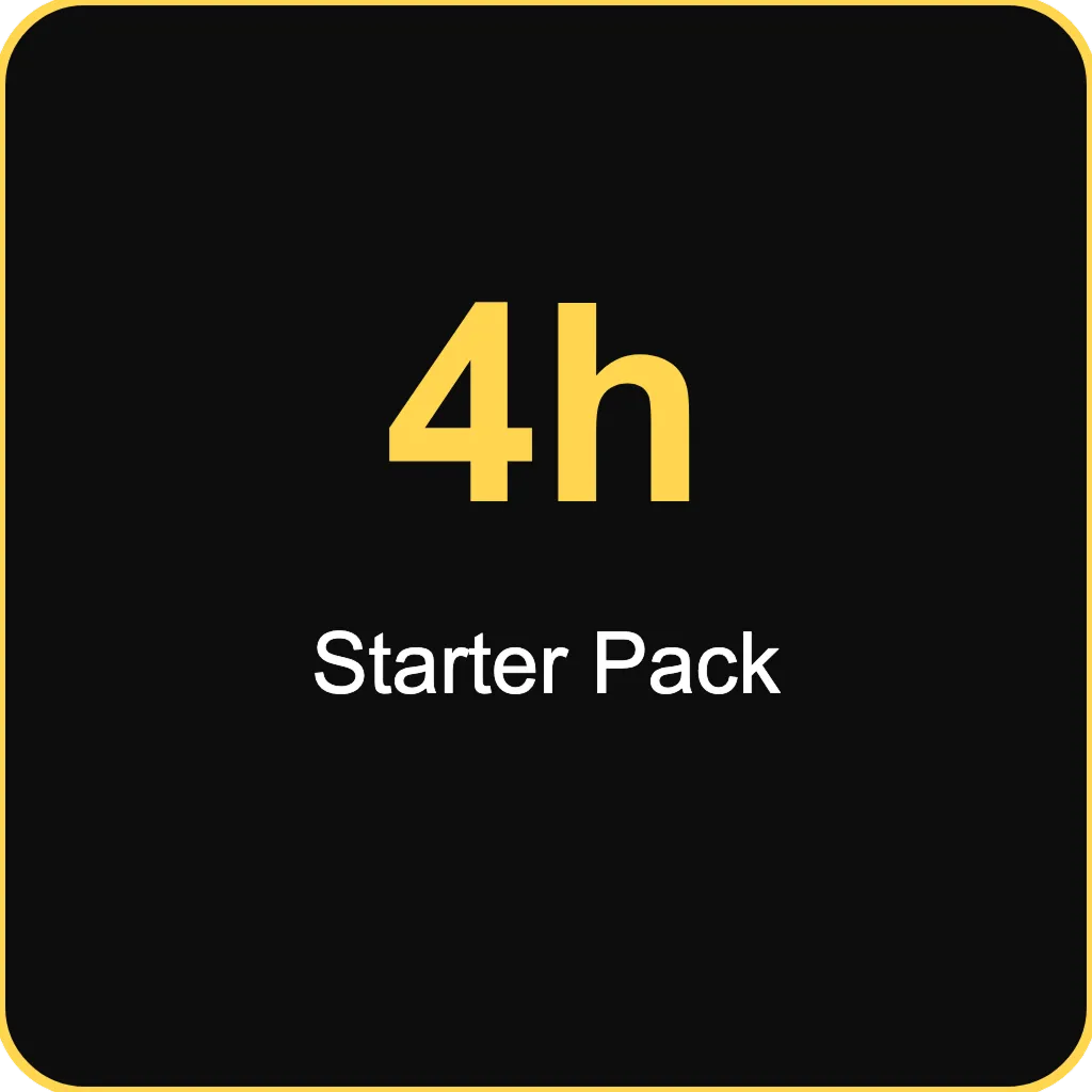 [101001] Starter 4-Hour Pack